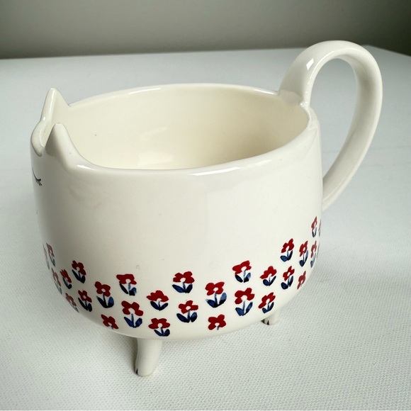 Arlington Designs Cute Cat White‎ Ceramic Mug with Floral Design - Picture 8 of 9